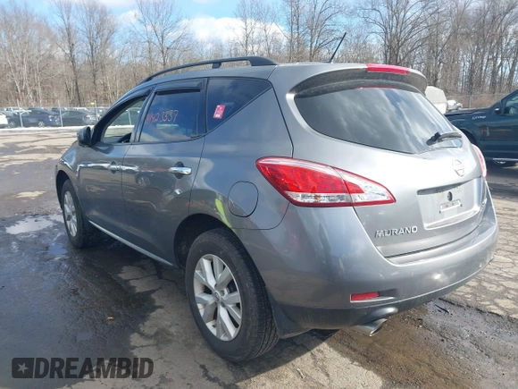 2014 Nissan Murano S with VIN JN8AZ1MW4EW514506, listed as a IAAI auction lot 41423337 with 127,981 mi miles and . Bid and sale history available at DreamBid. Image 3.