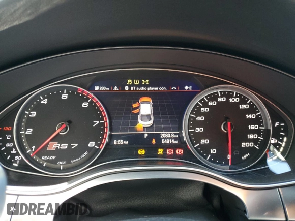 2016 Audi RS 7 Prestige z VIN WUAW2AFC7GN904309, wystawiony jako Copart lot #61766944 z przebiegiem 54 914 mil mil oraz Czysty tytuł • Clean title. Historia ofert i sprzedaży dostępna na DreamBid. Obrazek 9.