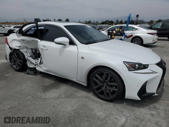2019 Lexus IS 300 with VIN JTHBA1D22K5084933, listed as a Copart auction lot 58530675 with 56,608 mi miles and Salvage title. Bid and sale history available at DreamBid. Image 4.
