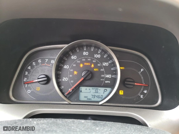 2013 Toyota RAV4 LE with VIN JTMBFREV8DD023685, listed as a Copart auction lot 52077555 with 79,460 mi miles and Salvage Title. Bid and sale history available at carsss.com. Image 9.