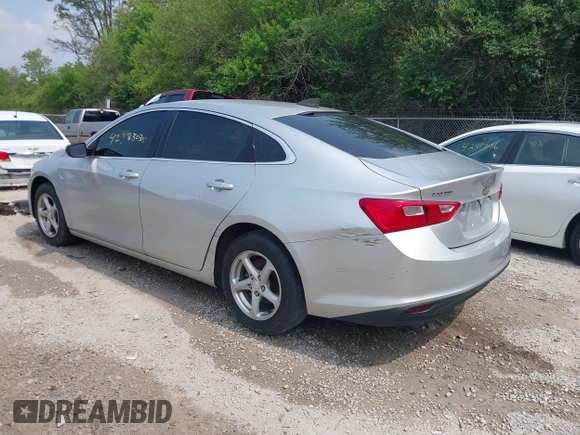 2016 Chevrolet Malibu LS with VIN 1G1ZB5ST7GF346276, listed as a IAAI auction lot 42383035 with 160,319 mi miles and . Bid and sale history available at DreamBid. Image 3.