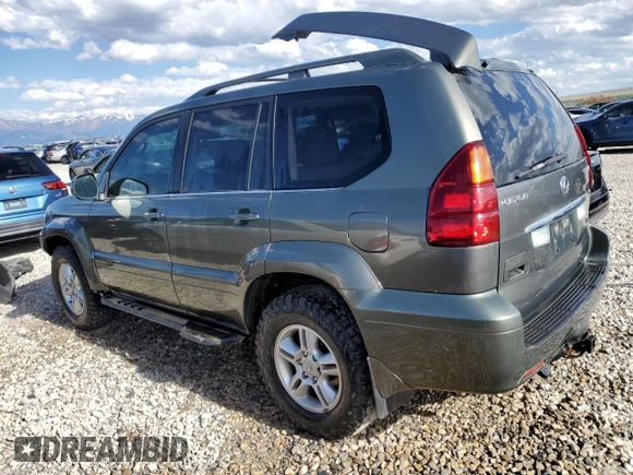 2007 Lexus GX 470 z VIN JTJBT20X170133432, wystawiony jako Copart lot #57578595 z przebiegiem 134 525 mil mil oraz Szkoda całkowita • Salvage title. Historia ofert i sprzedaży dostępna na DreamBid. Obrazek 2.