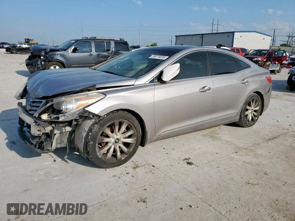 2012 Hyundai Azera with VIN KMHFH4JG5CA156258, listed as a Copart auction lot 59079035 with 223,162 mi miles and Salvage title. Bid and sale history available at DreamBid. Image 1.