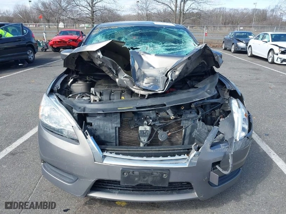 2015 Nissan Sentra S with VIN 3N1AB7AP5FY333346, listed as a IAAI auction lot 41741463 with 130,150 mi miles. Bid and sale history available at carsss.com. Image 6.