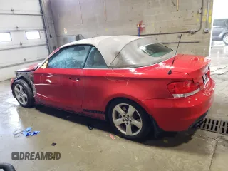 2008 BMW 1 Series 135i with VIN WBAUN93528VF55156, listed as a Copart auction lot 49121095 with Not Provided miles and Salvage Title. Bid and sale history available at carsss.com. Image 2.