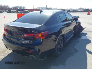 2018 Acura TLX w/A-SPEC Pkg with VIN 19UUB3F63JA004842, listed as a IAAI auction lot 41755857 with 134,777 mi miles. Bid and sale history available at carsss.com. Image 4.