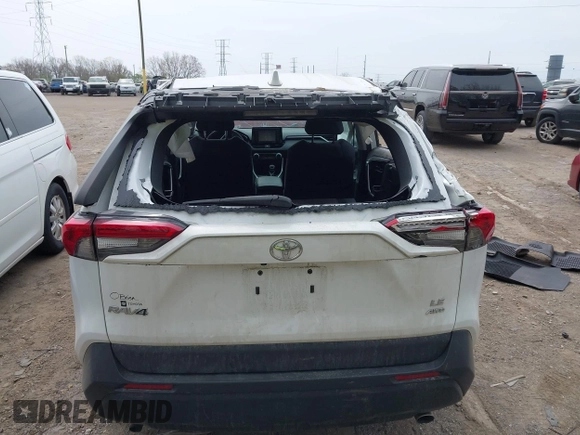 2022 Toyota RAV4 LE with VIN 2T3G1RFV4NW289230, listed as a IAAI auction lot 42036876 with 123,788 mi miles. Bid and sale history available at carsss.com. Image 16.