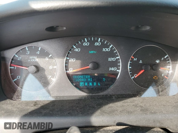 2012 Chevrolet Impala LTZ with VIN 2G1WC5E37C1195954, listed as a Copart auction lot 48585085 with 110,940 mi miles and Salvage Title. Bid and sale history available at DreamBid. Image 9.