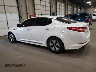 2013 Kia Optima Hybrid LX with VIN KNAGM4ADXD5050468, listed as a Copart auction lot 80537874 with 132,895 mi miles and Clean Title. Bid and sale history available at carsss.com. Image 2.