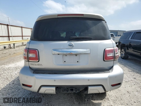 2017 Nissan Armada SV with VIN JN8AY2ND8H9008332, listed as a Copart auction lot 52543334 with Not Provided miles. Bid and sale history available at carsss.com. Image 6.