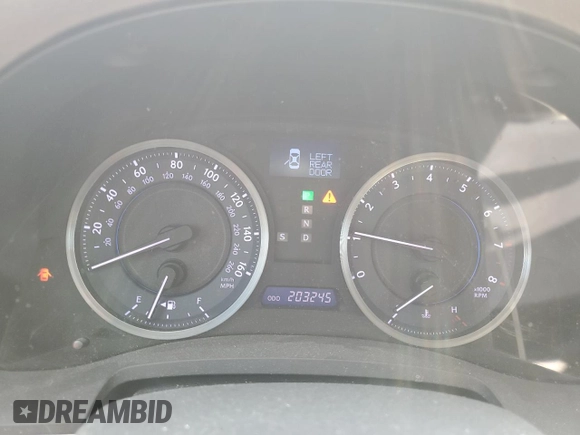 2011 Lexus IS 250 with VIN JTHCF5C26B5045387, listed as a Copart auction lot 61343545 with 203,245 mi miles and Salvage title. Bid and sale history available at DreamBid. Image 9.