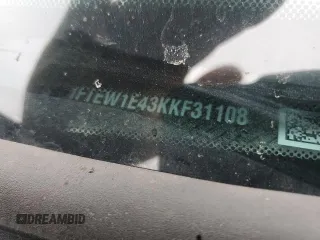 2019 Ford F-150 XL с VIN 1FTEW1E43KKF31108, выставлен на аукционе Copart как лот 63795285 с пробегом Не указан миль и Списание • Salvage title. История ставок и продаж доступна на DreamBid. Изображение 12.
