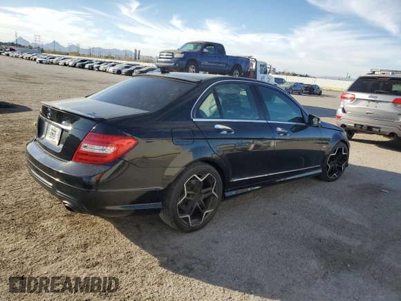 2012 Mercedes-Benz C 350 Sport with VIN WDDGF5HB1CR195581, listed as a Copart auction lot 44602635 with 188,704 mi miles and Salvage Title. Bid and sale history available at DreamBid. Image 3.