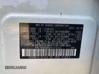 2019 Subaru Outback with VIN 4S4BSABC6K3312322, listed as a Copart auction lot 66751835 with 133,879 mi miles and Clean title. Bid and sale history available at DreamBid. Image 10.