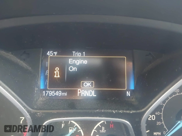 2016 Ford Focus SE with VIN 1FADP3F2XGL247497, listed as a IAAI auction lot 41654854 with 179,549 mi miles. Bid and sale history available at carsss.com. Image 15.