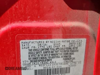 2016 Nissan Sentra SV with VIN 3N1AB7AP4GL676972, listed as a Copart auction lot 53526055 with 146,128 mi miles and Salvage Title. Bid and sale history available at DreamBid. Image 13.