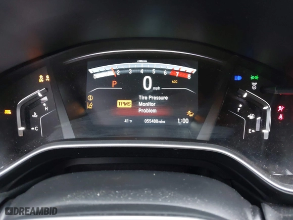 2017 Honda CR-V Touring with VIN 2HKRW2H9XHH683988, listed as a IAAI auction lot 41740218 with 55,488 mi miles. Bid and sale history available at carsss.com. Image 7.