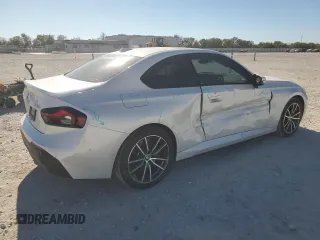 2023 BMW 2 Series 230i xDrive with VIN 3MW33CM07P8D21577, listed as a Copart auction lot 80245204 with 27,606 mi miles and Salvage Title. Bid and sale history available at carsss.com. Image 3.