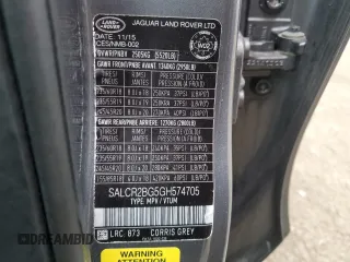 2016 Land Rover Discovery Sport HSE z VIN SALCR2BG5GH574705, wystawiony jako Copart lot #54490845 z przebiegiem 157 395 mil mil oraz Czysty tytuł • Clean title. Historia ofert i sprzedaży dostępna na DreamBid. Obrazek 13.