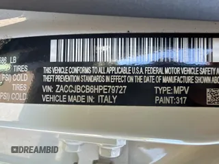 2017 Jeep Renegade Trailhawk with VIN ZACCJBCB6HPE79727, listed as a Copart auction lot 64074965 with 90,651 mi miles and Salvage title. Bid and sale history available at DreamBid. Image 10.