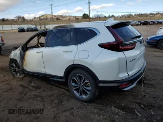 2021 Honda CR-V EX-L with VIN 2HKRW2H83MH608986, listed as a Copart auction lot 47816295 with 0 mi miles and Salvage Title. Bid and sale history available at carsss.com. Image 2.