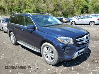 2017 Mercedes-Benz GLS 450 with VIN 4JGDF6EE1HA850745, listed as a Copart auction lot 53013644 with Not Provided miles and Salvage Title. Bid and sale history available at DreamBid. Image 4.