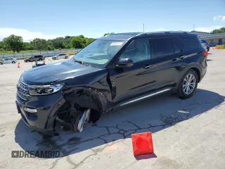 2020 Ford Explorer Limited z VIN 1FMSK8FH2LGC14798, wystawiony jako Copart lot #55860595 z przebiegiem 87 479 mil mil oraz Szkoda całkowita • Salvage title. Historia ofert i sprzedaży dostępna na DreamBid. Obrazek 1.