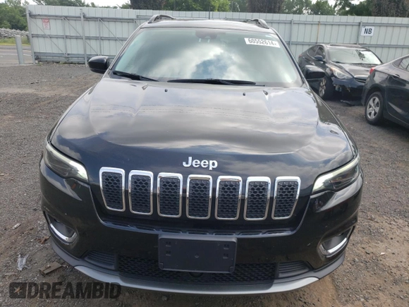 2022 Jeep Cherokee Limited with VIN 1C4PJMDN2ND535615, listed as a Copart auction lot 60552614 with 14,084 mi miles and Salvage title. Bid and sale history available at DreamBid. Image 5.