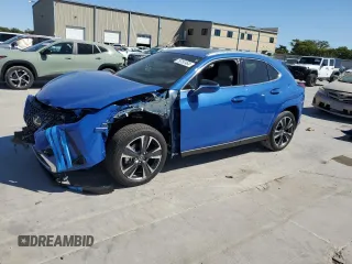 2025 Lexus UX with VIN JTHYBJAH1S2009206, listed as a Copart auction lot 75752464 with Not provided miles and Salvage title. Bid and sale history available at DreamBid. Image 1.