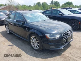 2014 Audi A4 Premium Plus with VIN WAUHFAFL0EN016523, listed as a IAAI auction lot 42456160 with 62,883 mi miles and . Bid and sale history available at DreamBid. Image 1.