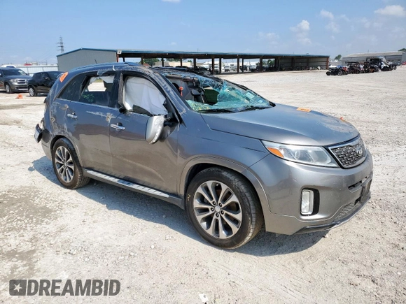 2015 Kia Sorento SX with VIN 5XYKW4A79FG570222, listed as a Copart auction lot 58777605 with 185,242 mi miles and Non repairable. Bid and sale history available at DreamBid. Image 4.