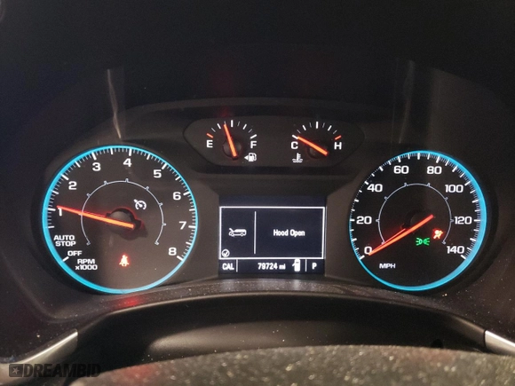 2020 Chevrolet Equinox LS with VIN 2GNAXSEV8L6184705, listed as a Copart auction lot 48496455 with 79,724 mi miles and Salvage Title. Bid and sale history available at carsss.com. Image 9.