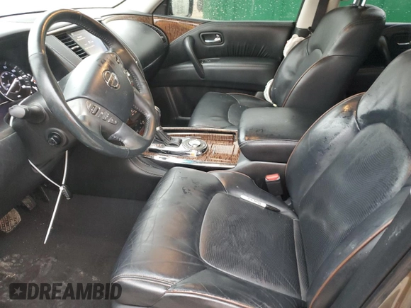 2017 Nissan Armada SL with VIN JN8AY2NDXH9009174, listed as a Copart auction lot 85371204 with 108,094 mi miles and Salvage Title. Bid and sale history available at carsss.com. Image 7.