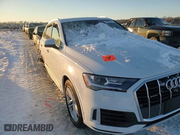 2021 Audi Q7 Premium Plus with VIN WA1LJAF7XMD018454, listed as a Copart auction lot 86490354 with Not provided miles and Salvage title. Bid and sale history available at DreamBid. Image 11.