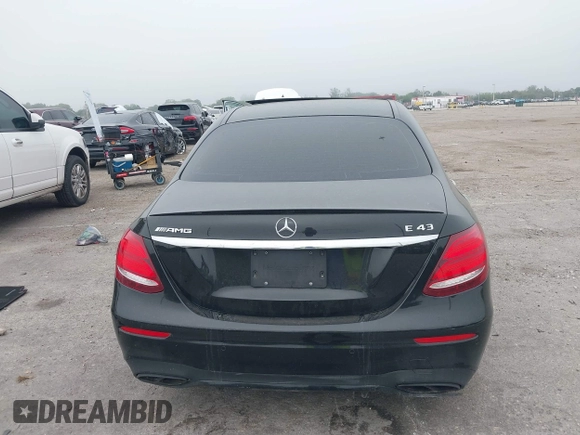 2018 Mercedes-Benz E-Class AMG E 43 with VIN WDDZF6EB3JA443828, listed as a IAAI auction lot 41877082 with 95,651 mi miles. Bid and sale history available at carsss.com. Image 16.