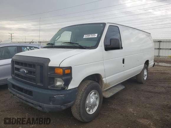 2008 Ford Econoline Cargo with VIN 1FTSS34S78DB56251, listed as a Copart auction lot 53987935 with 51,886 mi miles and Salvage Title. Bid and sale history available at DreamBid. Image 1.