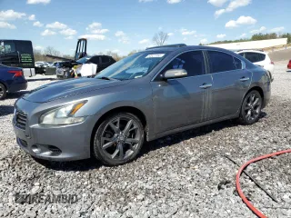 2014 Nissan Maxima S with VIN 1N4AA5AP3EC465054, listed as a Copart auction lot 50627765 with 172,932 mi miles and Salvage Title. Bid and sale history available at DreamBid. Image 1.