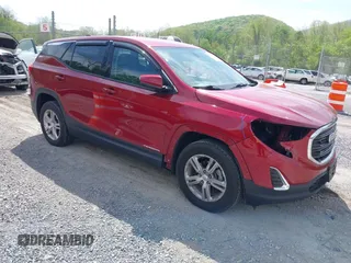 2019 GMC Terrain SLE with VIN 3GKALTEV4KL399376, listed as a IAAI auction lot 42143747 with 181,346 mi miles. Bid and sale history available at carsss.com. Image 1.