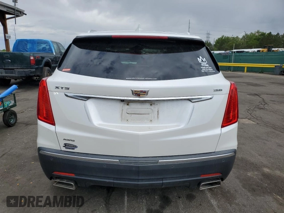 2018 Cadillac XT5 Premium Luxury AWD with VIN 1GYKNFRS6JZ178777, listed as a Copart auction lot 57527735 with 92,086 mi miles and Salvage title. Bid and sale history available at DreamBid. Image 6.