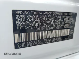 2017 Lexus GS with VIN JTHBZ1BL8HA011361, listed as a Copart auction lot 65006424 with 72,185 mi miles and Salvage Title. Bid and sale history available at carsss.com. Image 13.