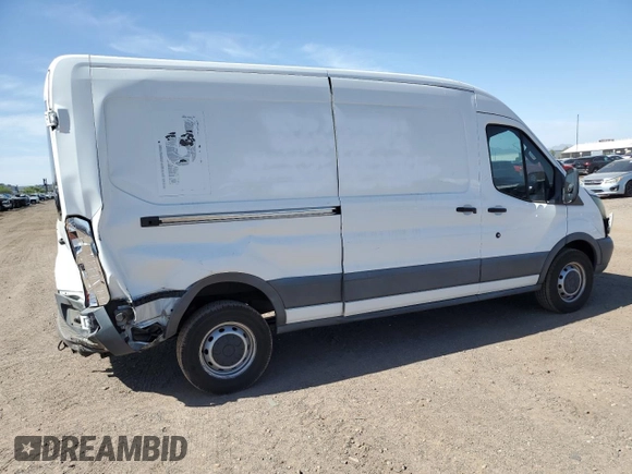 2015 Ford Transit Cargo with VIN 1FTNR2CM7FKA15808, listed as a Copart auction lot 55342165 with 98,996 mi miles and Salvage Title. Bid and sale history available at DreamBid. Image 3.