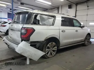 2020 Ford Expedition Max Platinum with VIN 1FMJK1MT9LEA38158, listed as a Copart auction lot 42392845 with 126,701 mi miles and Salvage title. Bid and sale history available at DreamBid. Image 3.