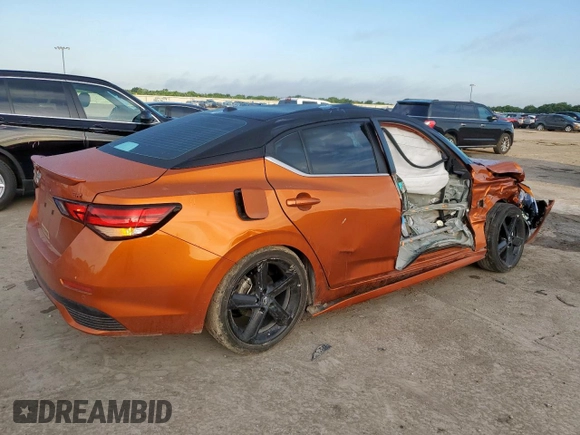 2024 Nissan Sentra SR with VIN 3N1AB8DV6RY284808, listed as a Copart auction lot 61108905 with 12,015 mi miles and Salvage title. Bid and sale history available at DreamBid. Image 3.