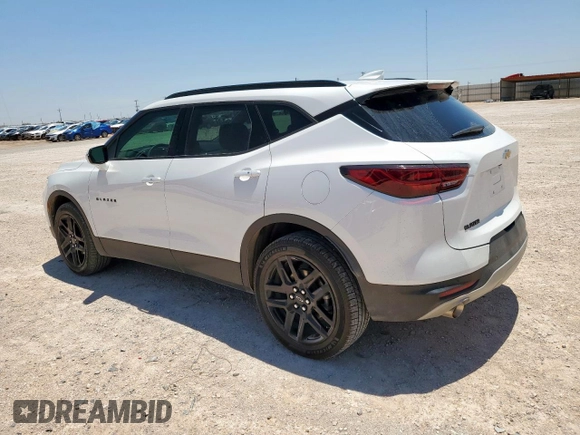 2024 Chevrolet Blazer LT with VIN 3GNKBDR44RS186042, listed as a Copart auction lot 60881675 with 28,457 mi miles and Clean title. Bid and sale history available at DreamBid. Image 2.