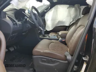 2023 Nissan Armada Platinum with VIN JN8AY2DA5P9403140, listed as a Copart auction lot 76986714 with 25,852 mi miles and Salvage Title. Bid and sale history available at carsss.com. Image 7.