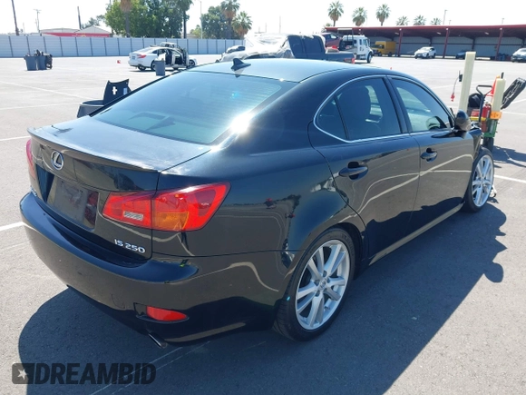 2007 Lexus IS 250 with VIN JTHBK262072036839, listed as a IAAI auction lot 42603071 with 196,683 mi miles and . Bid and sale history available at DreamBid. Image 4.