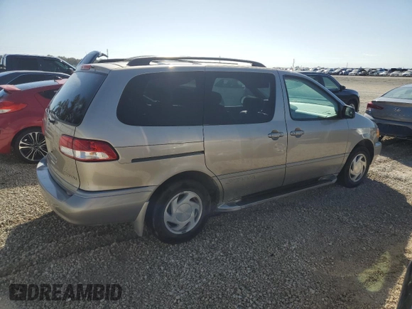 2002 Toyota Sienna LE with VIN 4T3ZF13C62U495093, listed as a Copart auction lot 73634214 with 61,290 mi miles and Salvage Title. Bid and sale history available at carsss.com. Image 3.