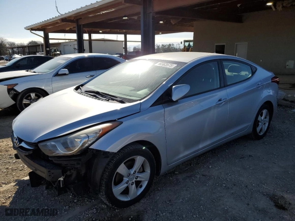 2011 Hyundai Elantra GLS PZEV with VIN 5NPDH4AE7BH048581, listed as a Copart auction lot 46663575 with 95,146 mi miles and Salvage Title. Bid and sale history available at carsss.com. Image 1.