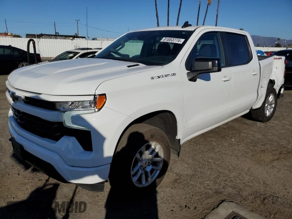 2024 Chevrolet Silverado 1500 RST with VIN 1GCUDEE84RZ169819, listed as a Copart auction lot 81853774 with 11,818 mi miles and Salvage Title. Bid and sale history available at carsss.com. Image 1.