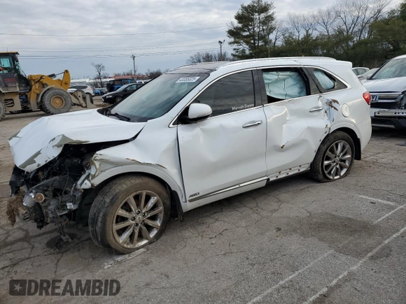 2016 Kia Sorento SX with VIN 5XYPKDA54GG081485, listed as a Copart auction lot 43355325 with 170,187 mi miles and Salvage Title. Bid and sale history available at carsss.com. Image 1.